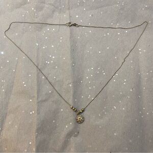 Mexican silver sun necklace